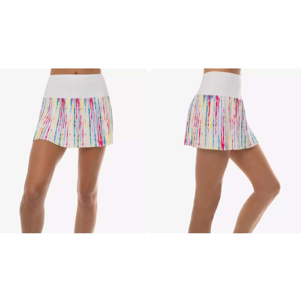 Lucky in Love Splendid Tie Dye 14" Pleated Skirt Tennis Skort Tie Size XL
